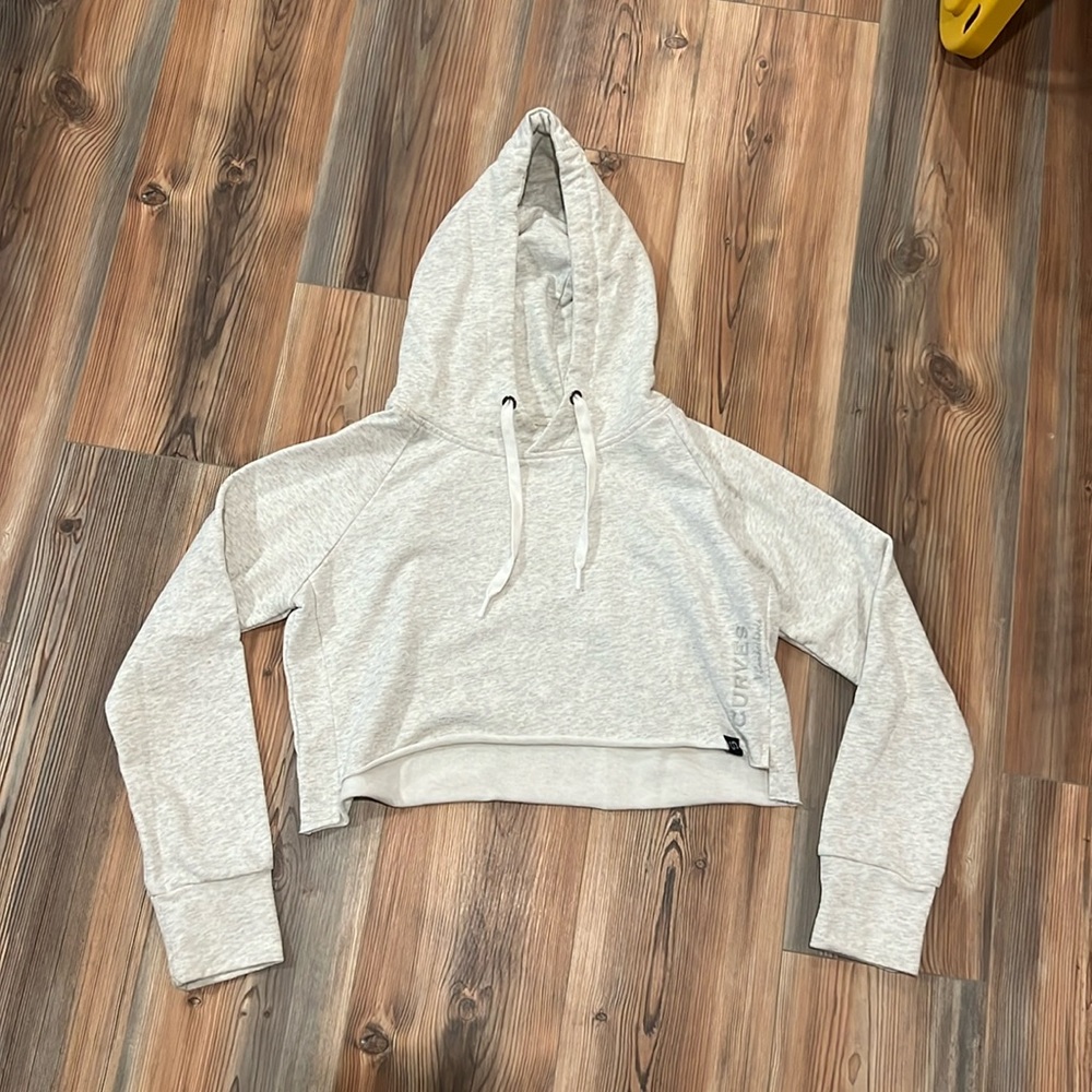 Curves N Combatboots crop hoodie
